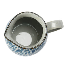 Load image into Gallery viewer, Floral Hand-Painted Stoneware Pitcher
