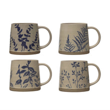 Load image into Gallery viewer, 16 oz. Hand-Stamped Stoneware Mug

