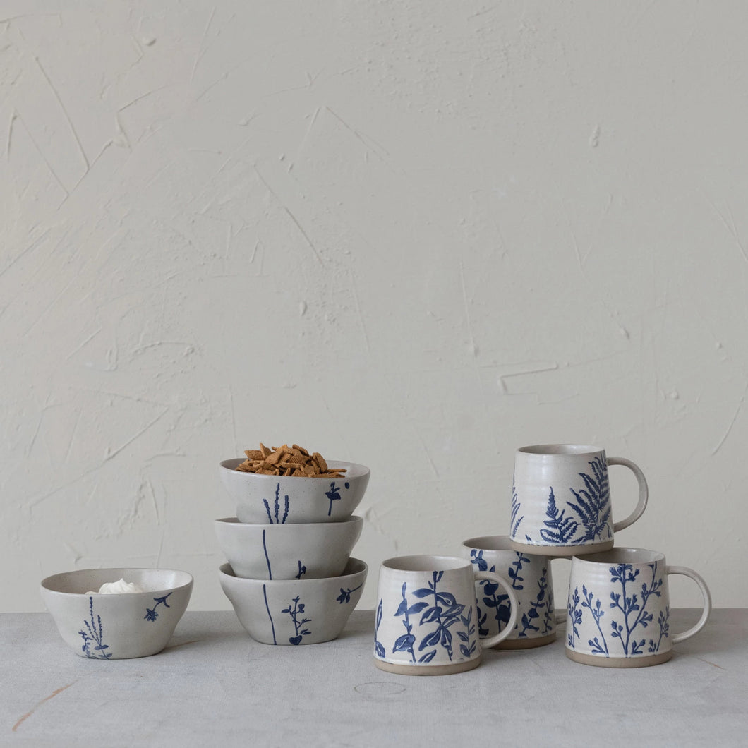 16 oz. Hand-Stamped Stoneware Mug