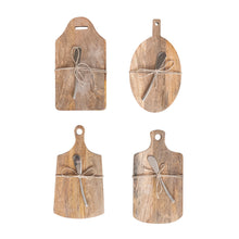 Load image into Gallery viewer, Cheese/Cutting Board w/ Knife,
