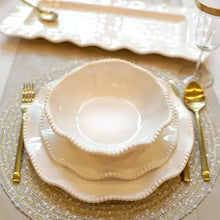 Load image into Gallery viewer, Perlette Cream Melamine  Bowl 7.5 in X 2 in

