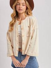Load image into Gallery viewer, Boxy Knit Cardigan(Ecru)
