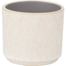 Load image into Gallery viewer, Floral Ceramic Pot Cover, Off White,
