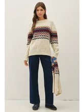 Load image into Gallery viewer, Fair Isle Mid Block Sweater

