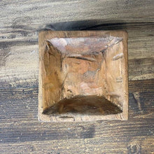 Load image into Gallery viewer, Petite Wood Square Bowl
