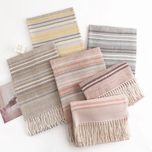Load image into Gallery viewer, Striped Autumn-Winter Scarf

