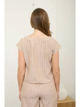 Load image into Gallery viewer, SIDE TIE DETAIL SHORT SLEEVE TOP
