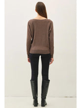 Load image into Gallery viewer, Dolman Sleeve Boat Neck  Sweater
