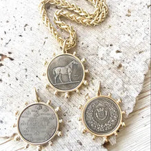 Load image into Gallery viewer, Matte Gold Horse Coin
