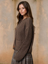Load image into Gallery viewer, Marled Button Down  Knit Cardigan
