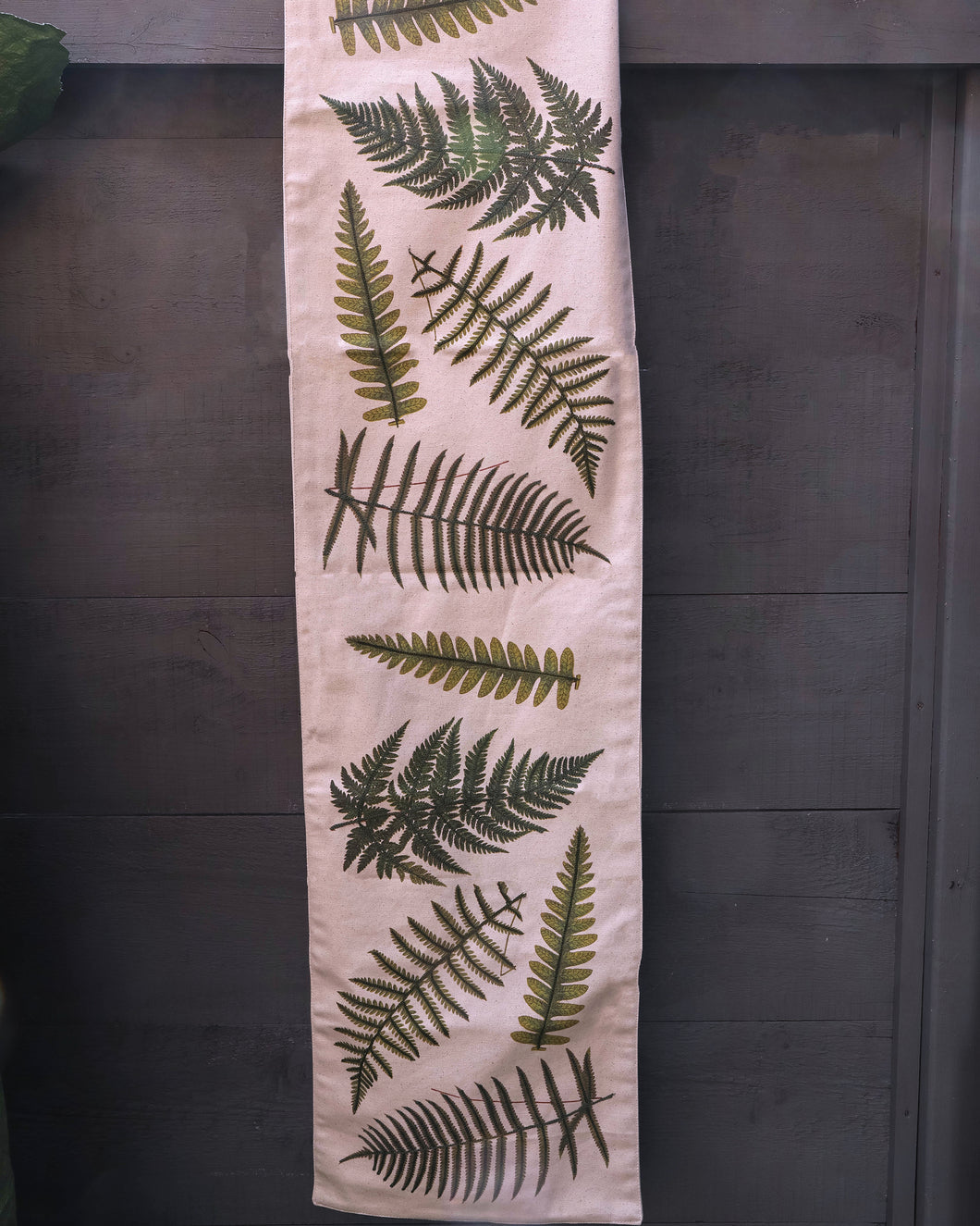 Table Runner - Embroidered Ferns