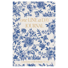 Load image into Gallery viewer, Blue Delft One Line A Day Fabric Journal

