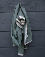 Load image into Gallery viewer, Oversized Lace-Trim Scarf
