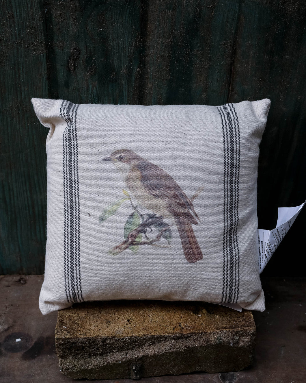 Grain Sack Pillows - Birds