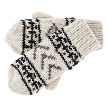 Load image into Gallery viewer, Knit Neutral Scandi Mittens
