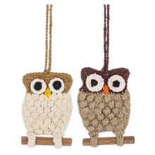 Load image into Gallery viewer, Crochet Owl Ornaments
