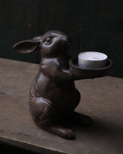 Load image into Gallery viewer, Rabbit With Tray - Candle Holder
