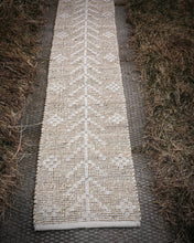Load image into Gallery viewer, Woven Seagrass &amp; Cotton Table Runner w/ Design
