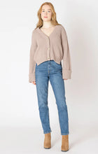 Load image into Gallery viewer, Cuffed Sleeve Textured Cardigan ( Taupe )
