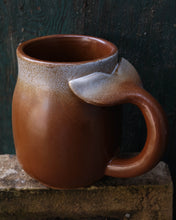 Load image into Gallery viewer, 16 oz. Stoneware Mug w/ Whale Tail Handle
