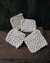 Load image into Gallery viewer, Cotton Crocheted Coasters, Set of 4
