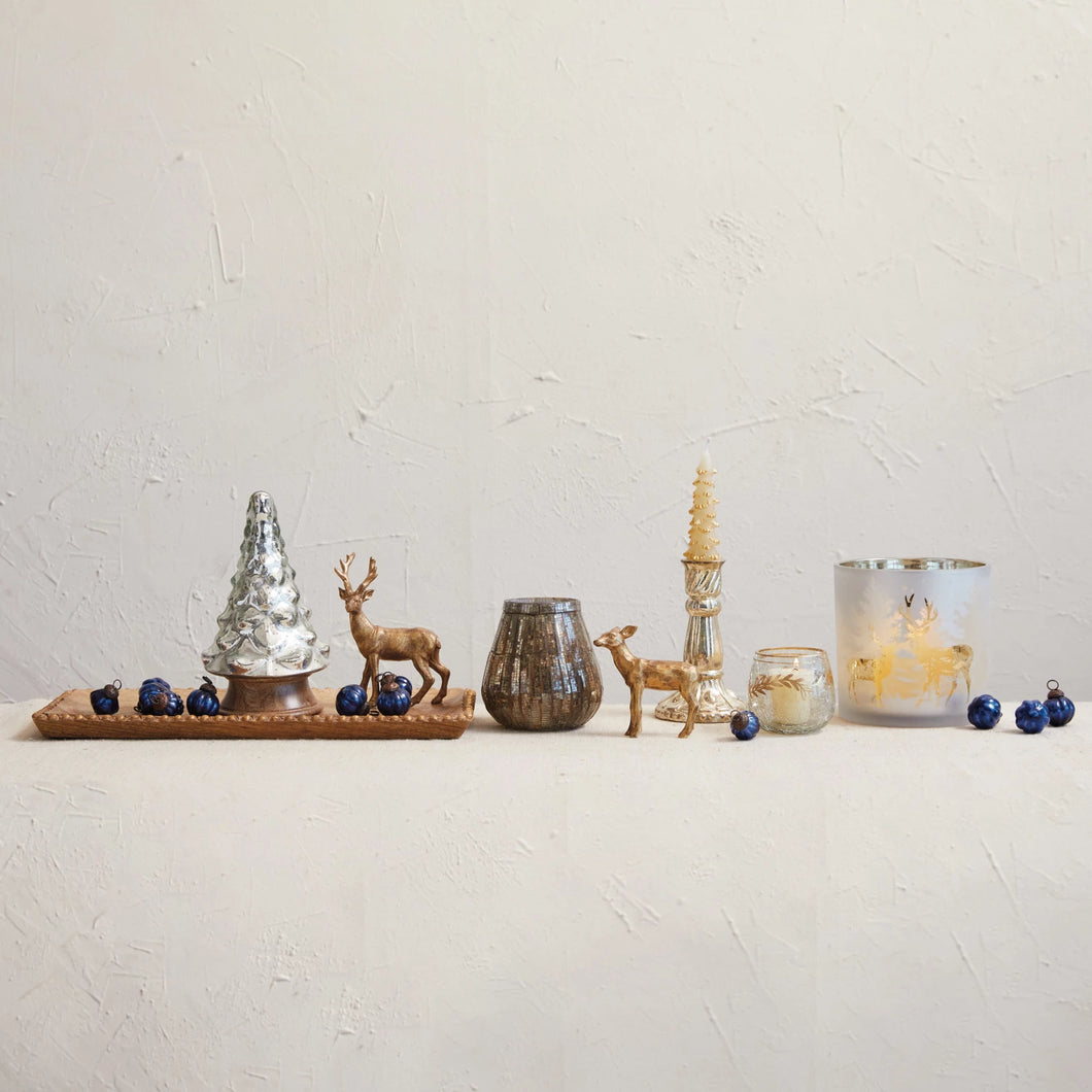 Deer Ornament, Gold Finish