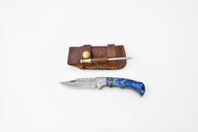 Load image into Gallery viewer, TF-049 Damascus steel Bolster with a belt clip
