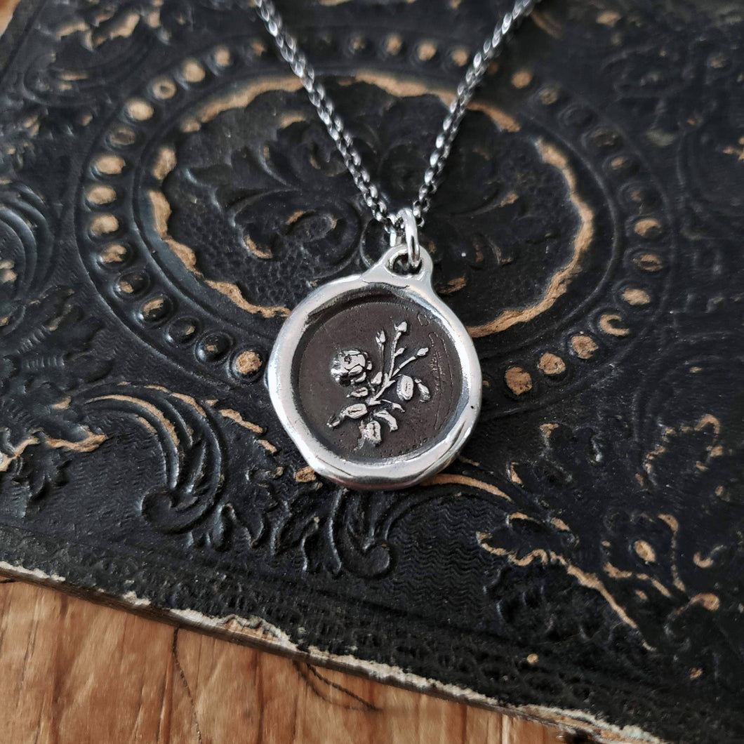 Rose - Wax Seal Necklace
