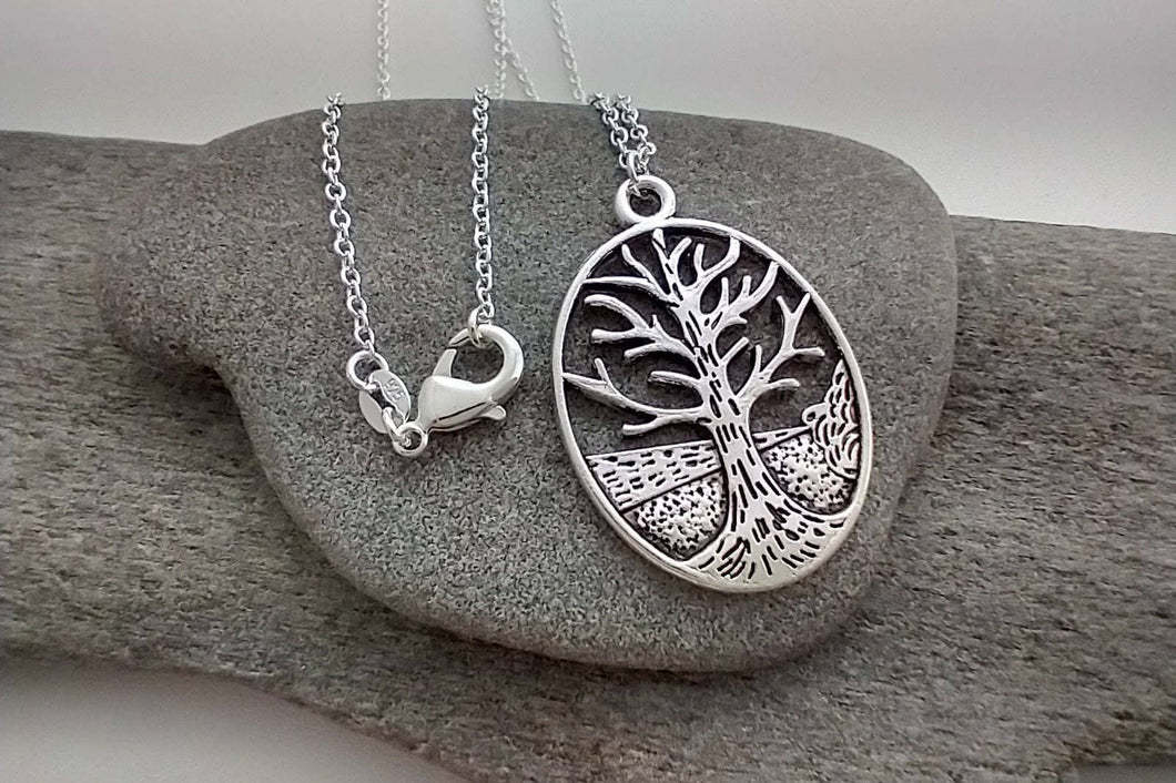 Oval Tree Necklace Necklace